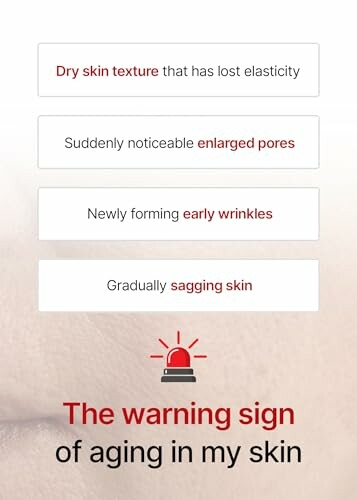 Signos de advertencia de envejecimiento cutáneo