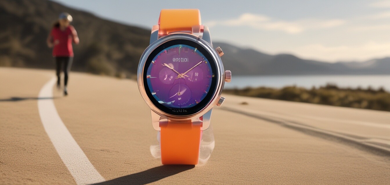 Sleek sports smartwatch