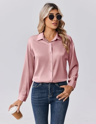Blusa de Satén Zeagoo